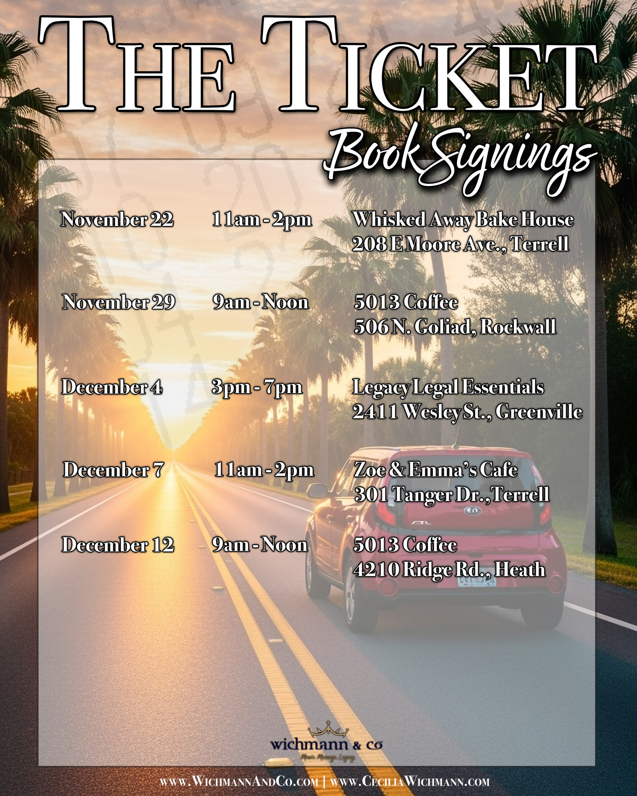 The Ticket Book Signing Tour Is Rolling Out